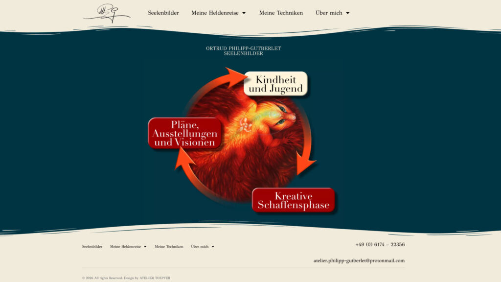 Webseite Seelenbilder / Künstlerin Ortrud Philipp-Gutberlet